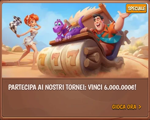 Partecipa ai tornei slot e vinci fino a 6.000.000€ su Stonevegas