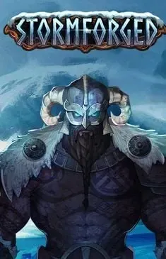 Stormforged slot with viking warrior and icy mountains